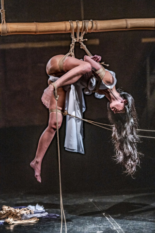 Performance Shibari Lounge Antwerp Kinbaku