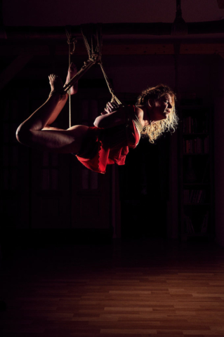 Kinbaku, Semenawa, Red Dress, Sacrifice