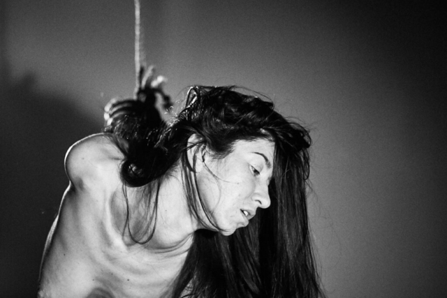 Wykd Dave ties up Natasha NAWATANEKO for Norio Sugiura Workshop on Aesthetics of Kinbaku in Kinbaku Lounge Copenhagen 2018