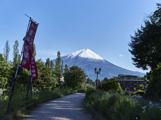 Traveling Japan, a picture of Fuji-san, from Kawaguchigo