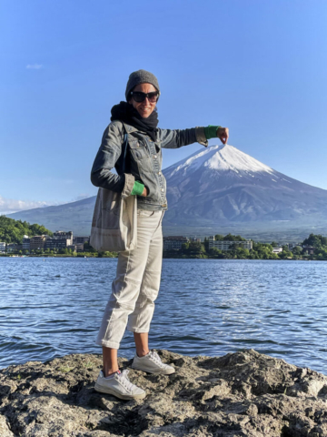 Traveling Japan, a picture of Fuji-san, from Kawaguchigo