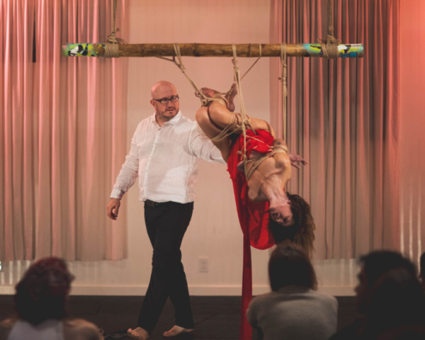 Japanese Rope Bondage (Shibari, Kinbaku) Performance by International educators Alexander MA and Natasha NawaTaNeko, Performance Artists