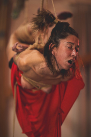 Japanese Rope Bondage (Shibari, Kinbaku) Performance by International educators Alexander MA and Natasha NawaTaNeko, Performance Artists